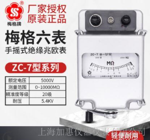 上海六表梅格牌ZC-7-5000V-10000MΩ